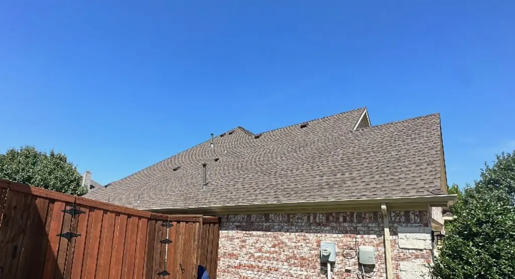 Completed roof replacement project in Roanoke